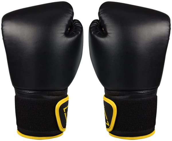 Boxing gloves AVENTO 41BP 14oz black PU leather
