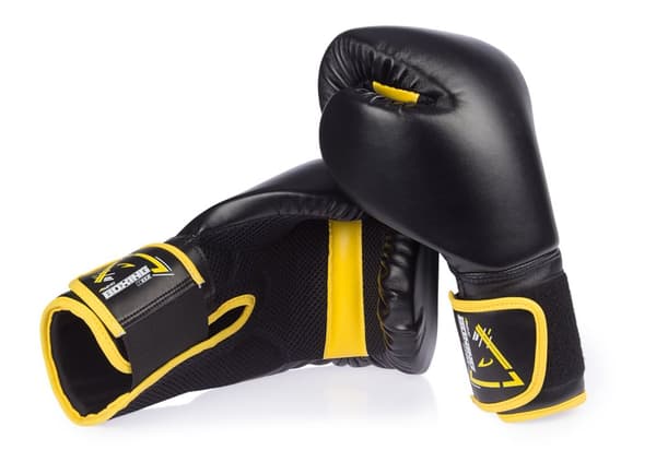Boxing gloves AVENTO 41BP 14oz black PU leather