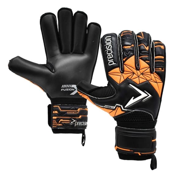 Precision Childrens/Kids Fusion X Roll Finger Protect Roll Finger Goalkeeper Gloves