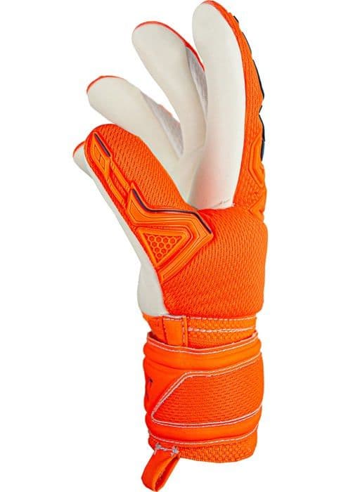 Fotbollsmålvaktshandskar Reusch Attrakt Freegel Silver Junior Shocking Målvaktshandskar Unisex Orange Stl 4