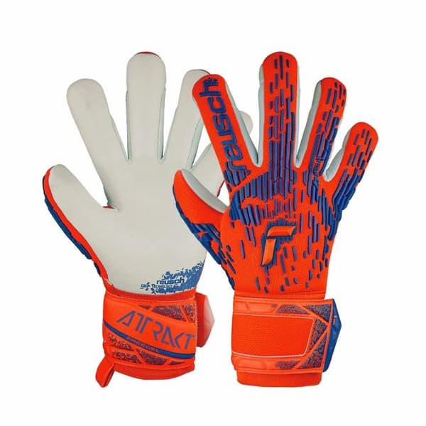 Målhandskar - Reusch - Attrakt Freegel Silver - Orange - Andningsbar - Barn