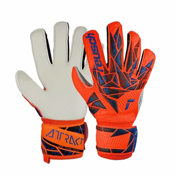 Målvaktshandskar - Reusch - Attrakt Solid - Orange - Maximalt grepp - Hållbar