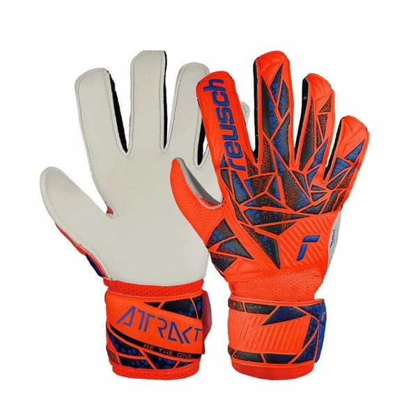 Målvaktshandskar - Reusch - Attrakt Solid - Orange - Barn - Hållbara och flexibla