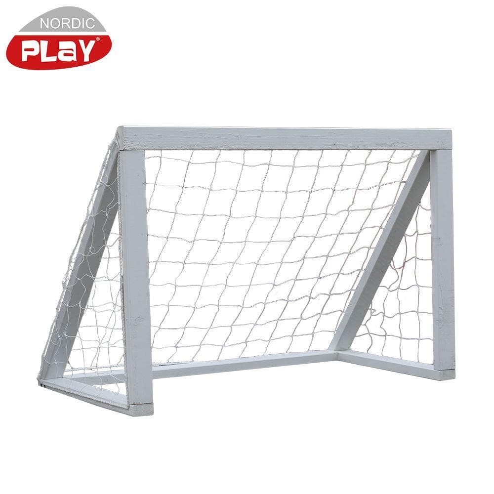 NORDIC PLAY Fotbollsmål i trä 1,27 x 0,65 x 0,86 m, vit