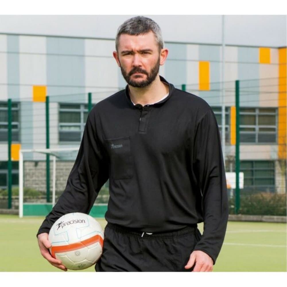 Precision Unisex långärmad skjorta för vuxna domare