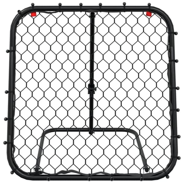 vidaXL Fotbollsnät med rebounder justerbart svart 84x73x60-80 cm stål -  Tillbehör till fotbollsmål