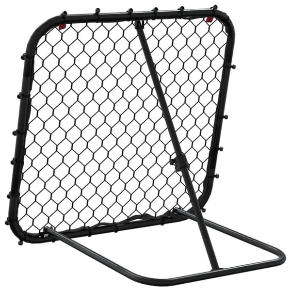 vidaXL Fotbollsnät med rebounder justerbart svart 84x73x60-80 cm stål -  Tillbehör till fotbollsmål