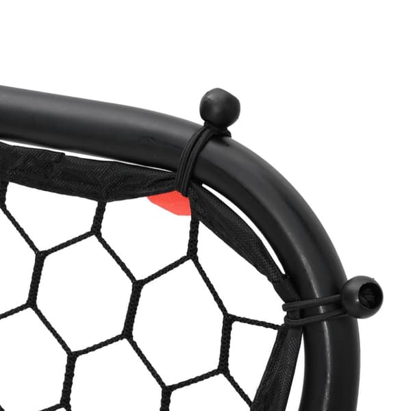 vidaXL Fotbollsnät med rebounder justerbart svart 84x73x60-80 cm stål -  Tillbehör till fotbollsmål
