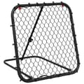 Miniatyrbild 2 av 2: Fotbollsnät med rebounder justerbart svart 84x73x60-80 cm stål