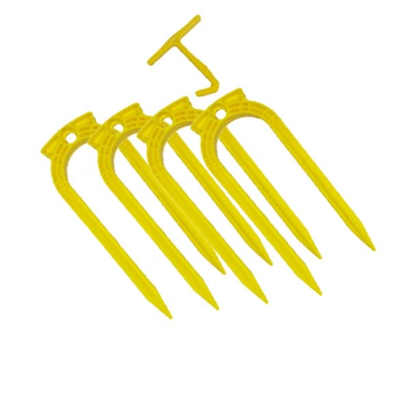 Carta Sport Plastic U-Shaped Football Ground Anchor (Pack of 4)