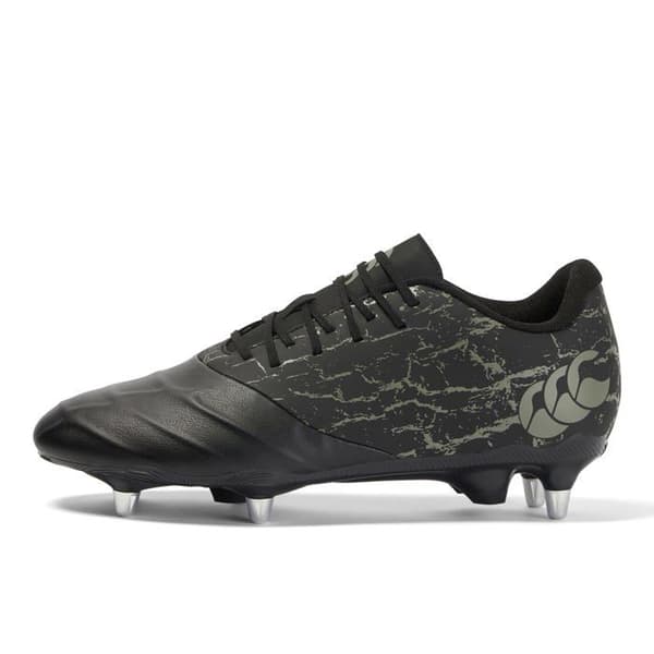 Canterbury - QB000136AP7 - Mixte Phoenix Genesis Team Soft Ground Rugbystövlar, Svart Grå Gravitation, 36 EU