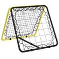Miniatyrbild 2 av 2: Fotbollsnät med rebounder dubbel justerbart gul och svart stål