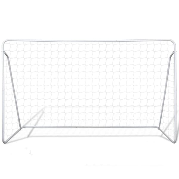 vidaXL Fotbollsmål i stål med nät 240 x 90 x 150 cm