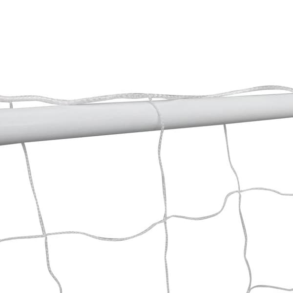 vidaXL Fotbollsmål med nät 182x61x122 cm stål vit