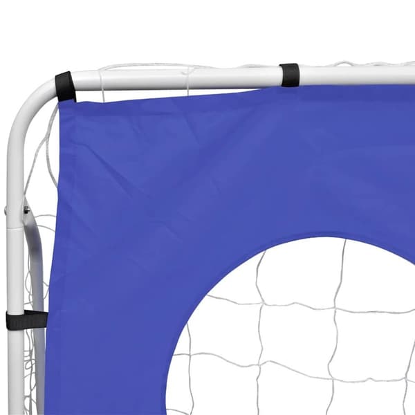 vidaXL Fodboldmål med sigtemål 240x92x150 cm stål
