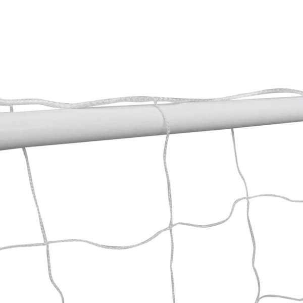 vidaXL Fotbollsmål 2 st med nät 182x61x122 cm stål vit