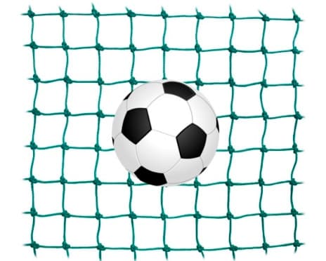 Fotbollsnät i bit 4x2m, 80mm
