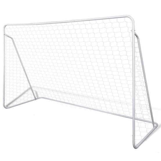 Fotbollsmål I Stål Med Nät 240 X 90 X 150 Cm