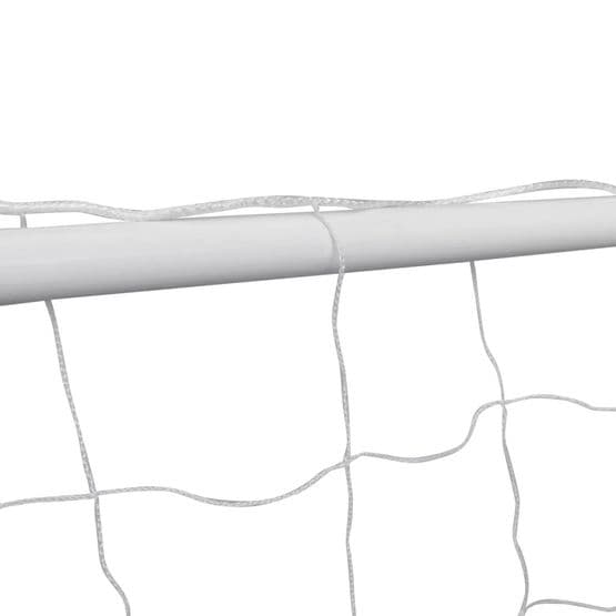 Fotbollsmål Med Nät 182X61X122 Cm Stål Vit