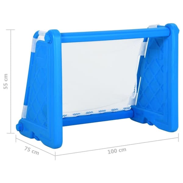 vidaXL fodboldmål til børn 100x75x55 cm plastik