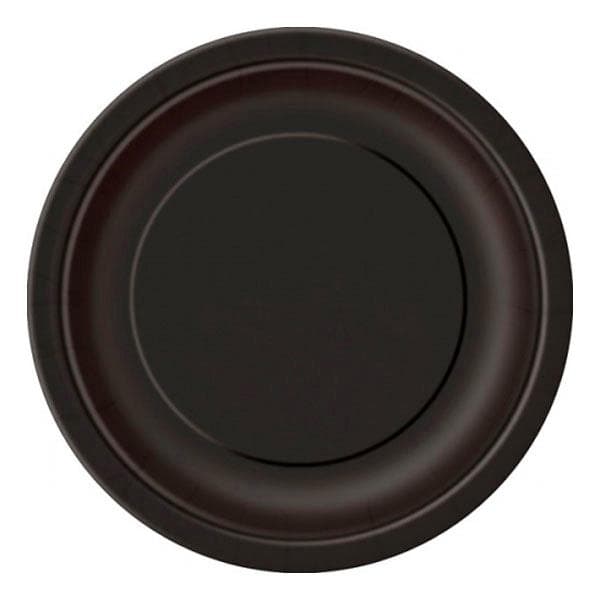 8-Pack - Papperstallrikar / Tallrikar - Svart
