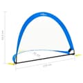 Miniatyrbilde 8 av 10: vidaXL Fotballmål for barn 2 stk oppbevaringspose 119x82x84,5 cm
