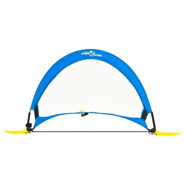 vidaXL børnefodboldmål 2 stk. med opbevaringstaske 75,5x46x48 cm