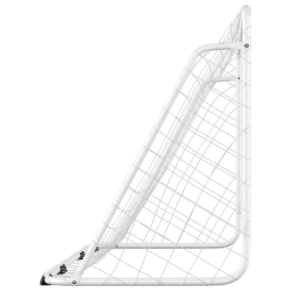 vidaXL fodboldmål med net 180x90x120 cm stål hvid