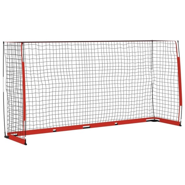 vidaXL fodboldmål 366,5x91x183 cm stål