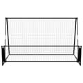 Miniatyrbilde 3 av 8: vidaXL 2-i-1 Fotballmål og stoppnett 202x104x120 cm stål