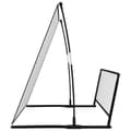 Miniatyrbilde 4 av 8: vidaXL 2-i-1 Fotballmål og stoppnett 202x104x120 cm stål
