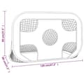 Miniatyrbillede 7 af 9: vidaXL fodboldnet med målhuller 120x80x80 cm polyester