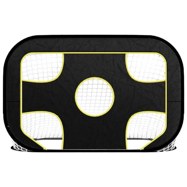 vidaXL Fotbollsmål med skottduk 120x80x80 cm polyester