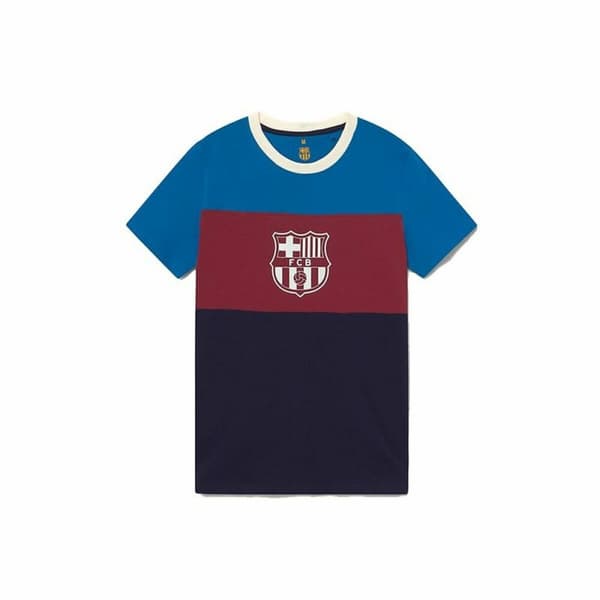 Kortærmet fodboldtrøje til mænd F.C. Barcelona Blå - XL