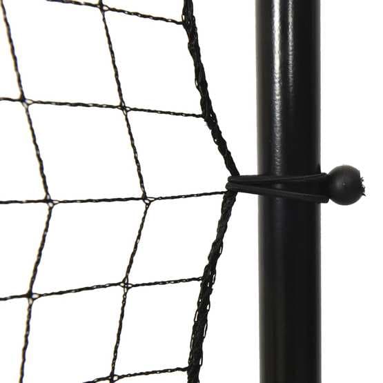 Fotbollsnät Med Rebounder Svart 366X90X183 Cm Hdpe