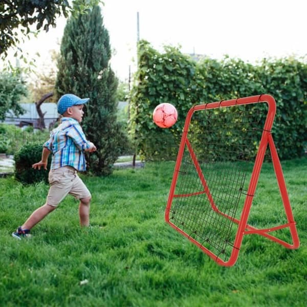 XMTECH hopfällbart fotbollsnät - 100 x 100 x 65 cm - med 5 justerbara nivåer - Justerbar lutning Justerbar höjd
