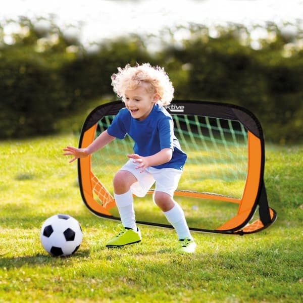 Set med 2 fotbollsmål Aktive 120 x 80 x 80 cm (2 antal)