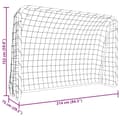 Miniatyrbillede 6 af 7: vidaXL fodboldmål med net 214x75x152 cm stål og polyester hvid