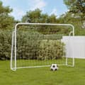 Miniatyrbillede 1 af 7: vidaXL fodboldmål med net 214x75x152 cm stål og polyester hvid