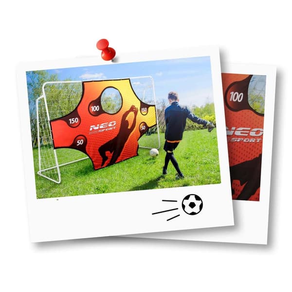 Fotbollsmål 245x155x80 - Med nät med hål