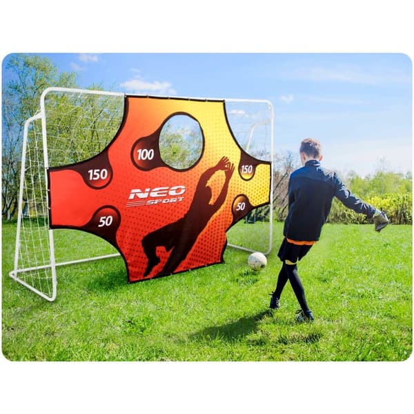Fotbollsmål 245x155x80 - Med nät med hål