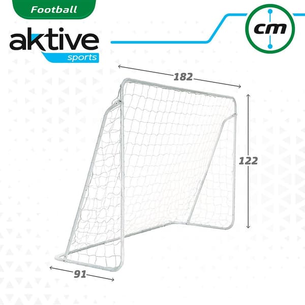Aktive Mål Metal Hvid,Blå 182 x 91 x 122 cm