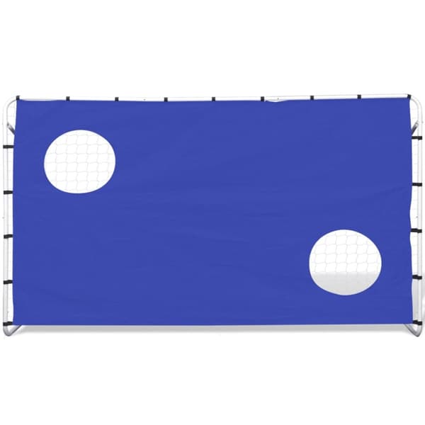 fodboldmål med sigtemål 240x92x150 cm stål