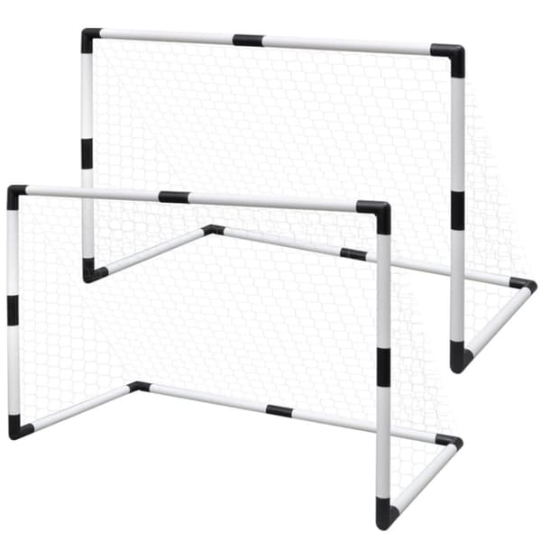 Mini-fodboldmål 2 stk. 91,5x48x61 cm til børn