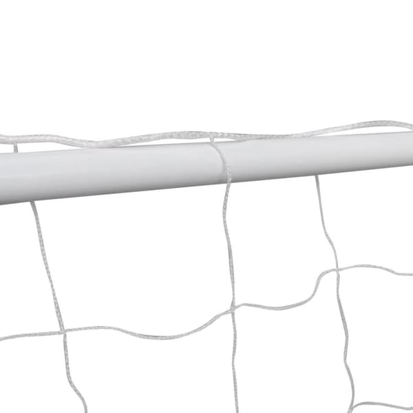 fodboldmål 2 stk. med net 182x61x122 cm stål hvid