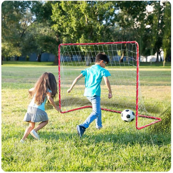 Fotbollsmål set - 2 stycken - 183x122x61cm