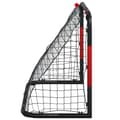 Miniatyrbilde 4 av 8: vidaXL Fotballmål med nett rødt og svart 90x48x71 cm stål