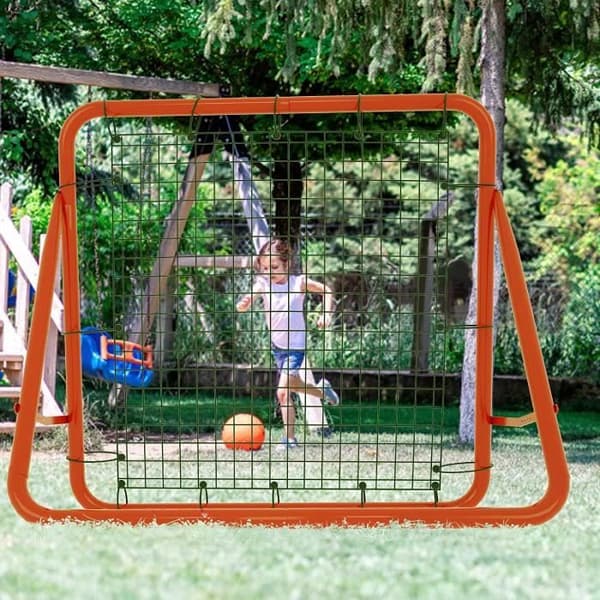 YUENFONG 100x100 cm hopfällbart fotbollsreboundnät, fotbollsrebounder för coachning