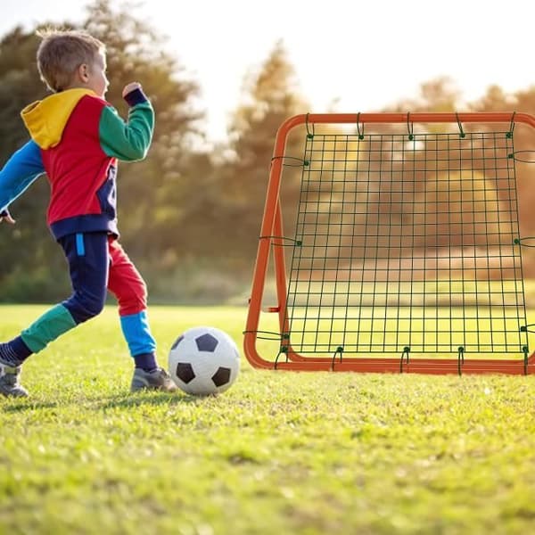 YUENFONG 100x100 cm hopfällbart fotbollsreboundnät, fotbollsrebounder för coachning