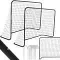 Miniatyrbild 2 av 4: Men fotboll med nät - SPRINGOS - 183 x 122 cm - Svart - Vuxen - Unisex